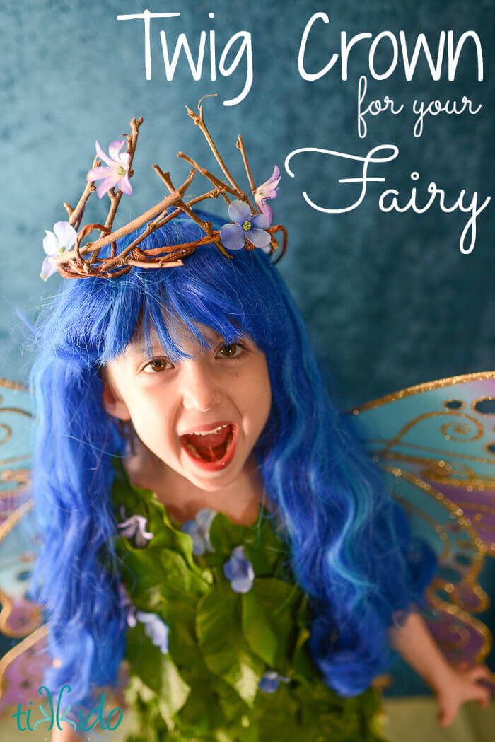 Easy Twig Fairy Crown Costume Tutorial